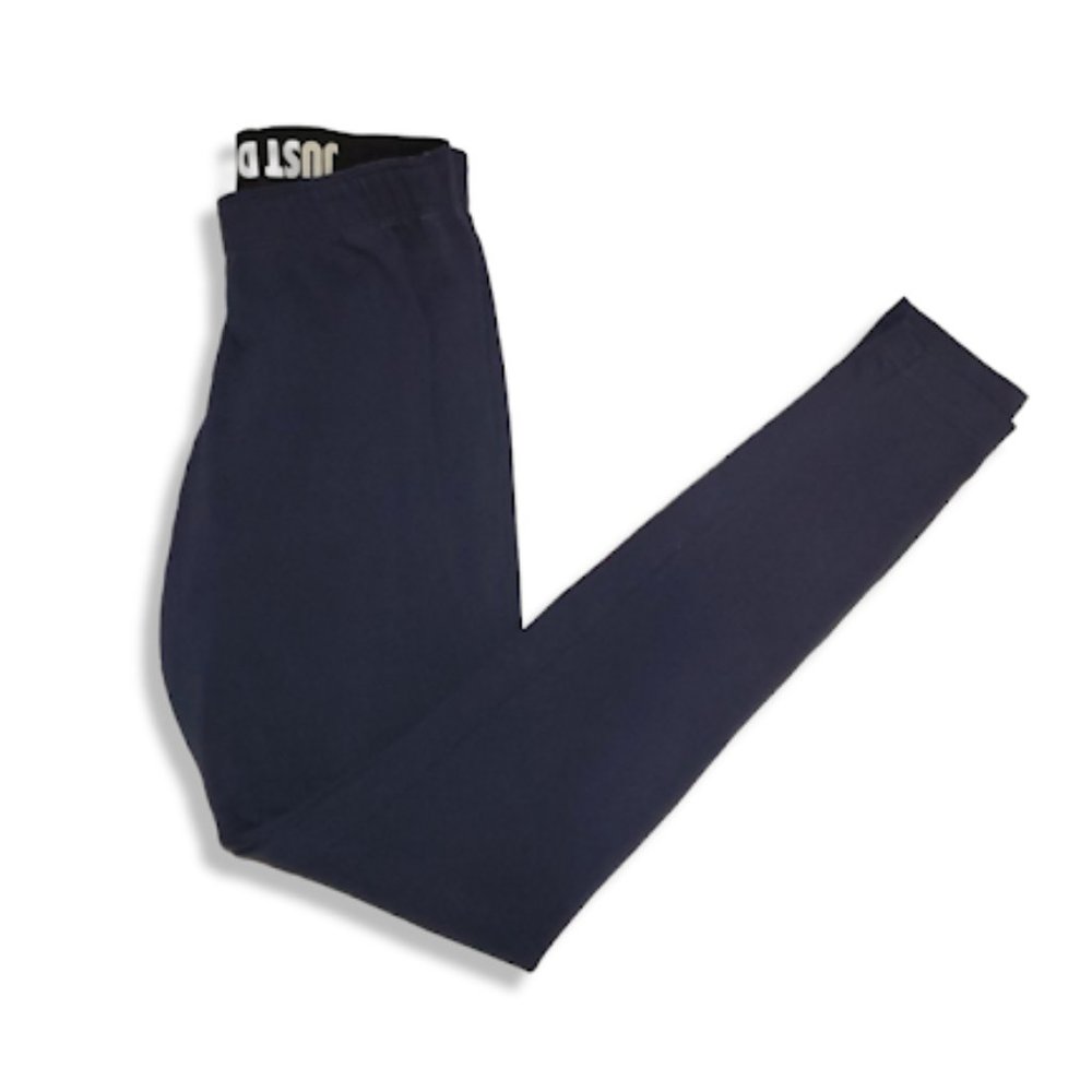 Nike Blue 7/8 Length Leggings with Graphic Logo- S